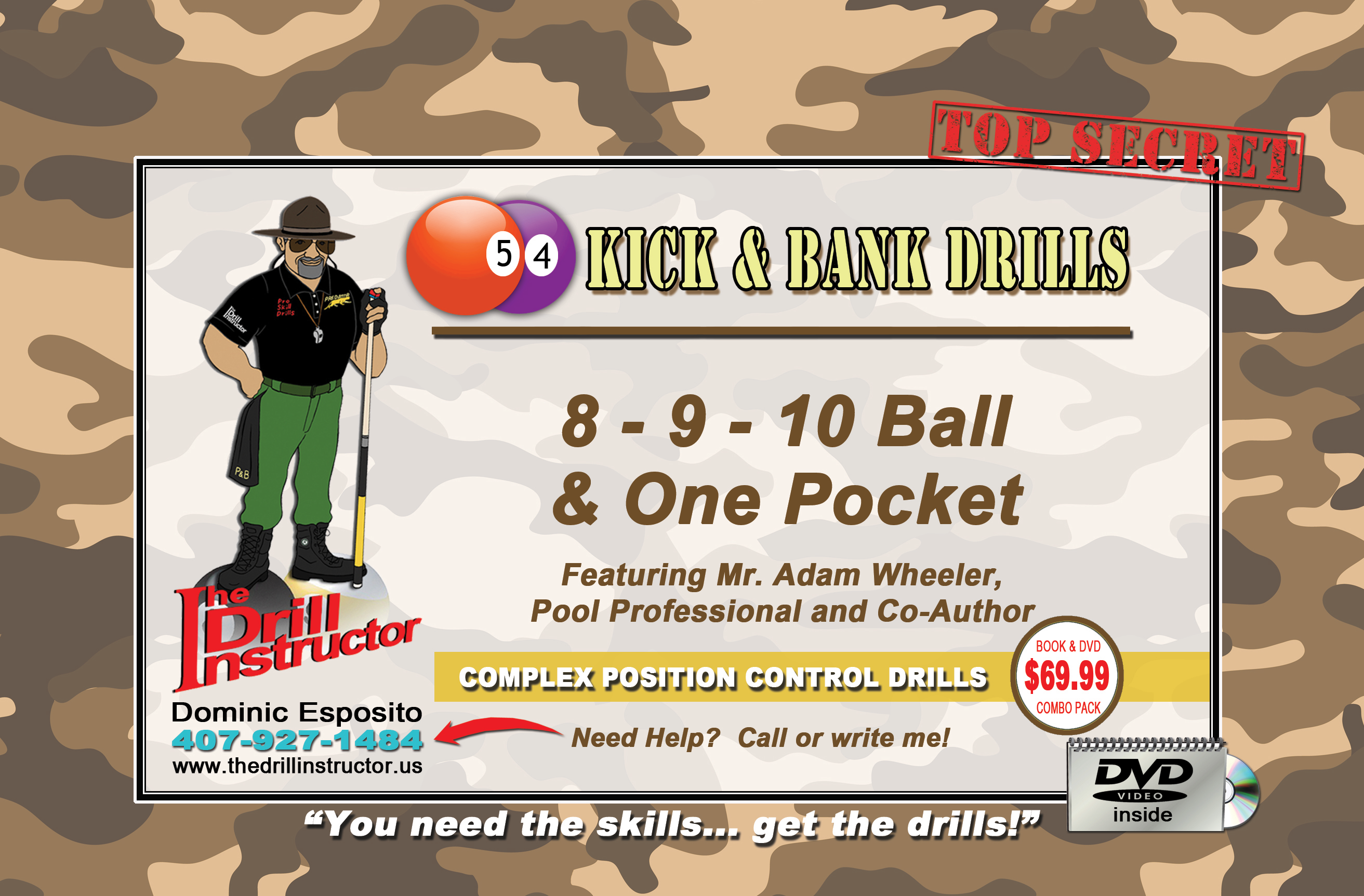 Drill Instructor Kick and Bank Drills Cue Store