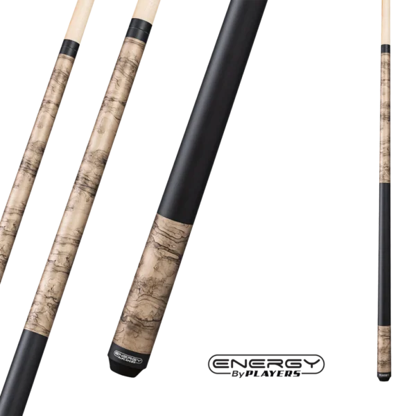 ENERGY BY PLAYERS POOL CUE - MATTE CHAMPAGNE SMOKE - 13 MM